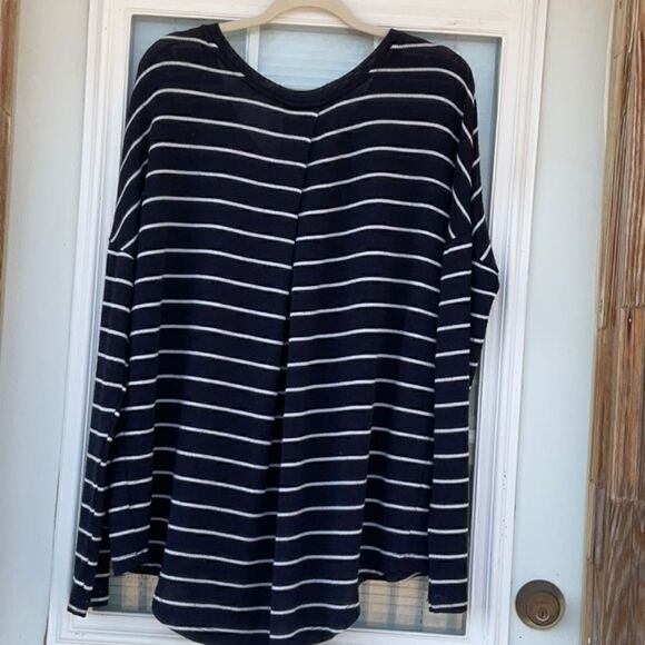 Take 50% OFF- Merona V-neck Striped Sweater, Size-XL - Picture 6 of 8